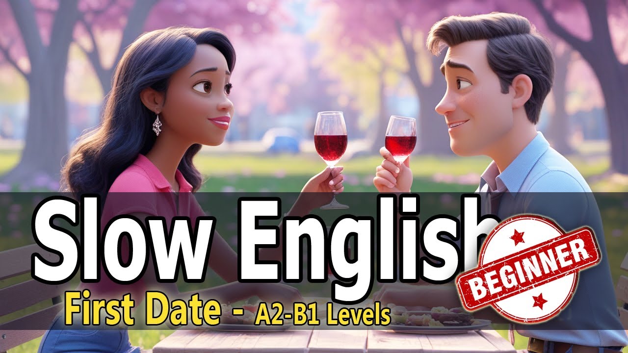 Shadowing English: A First Date Story | Slow English A2-B1 Levels | Easy Practice English