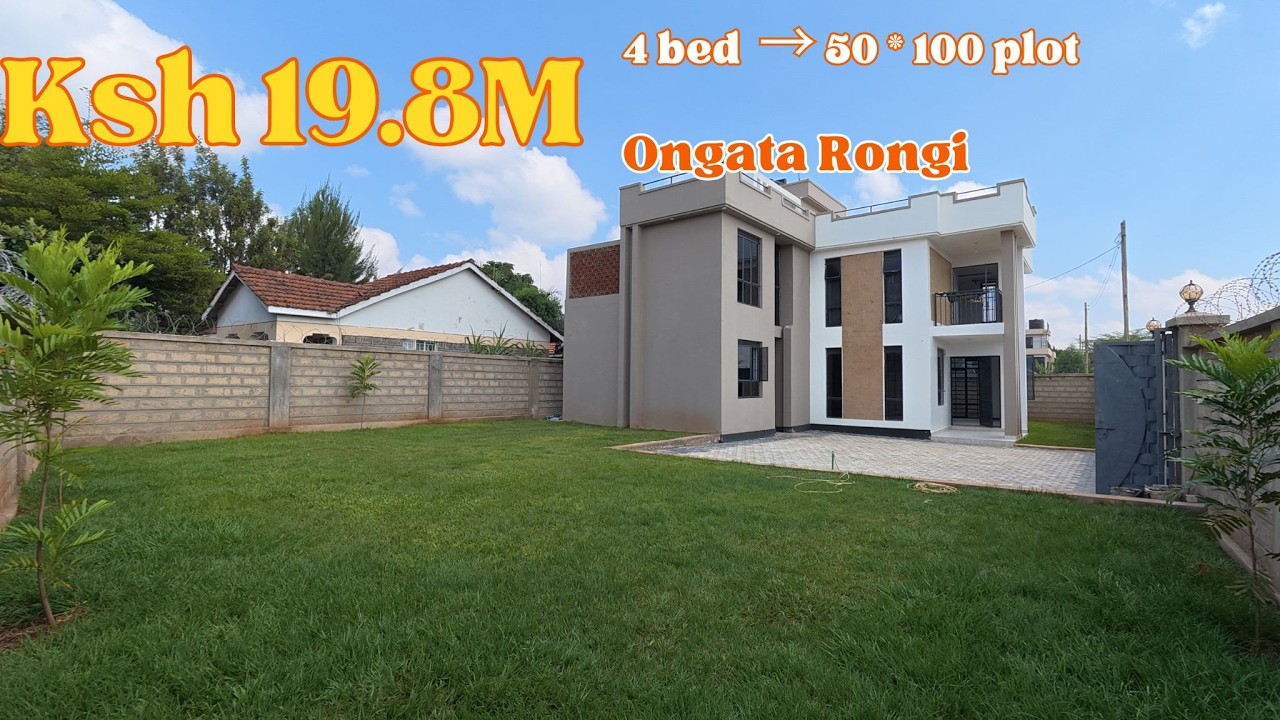 KSh 19.8M Luxury 4-Bed All-En-Suite House Tour in Ongata Rongai | DSQ Plot #OngataRongai #RealEstate