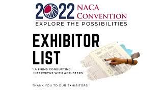 2022 NACA Convention-Exhibitor List