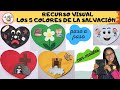 TUTORIAL LOS 5 COLORES DE LA SALVACIÓN/ PLAN DE SALVACIÓN/Manualidades cristianas/Recurso visual