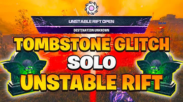 Tombstone Duplication Glitch UNSTABLE RIFT SOLO MW3 Zombies Season 4 Reloaded