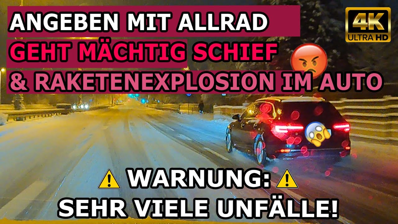 Audi A4 Allrad versagt bei Angeberei & Schlimmer Unfall ONBOARD! DASHCAMS IN DEUTSCHLAND