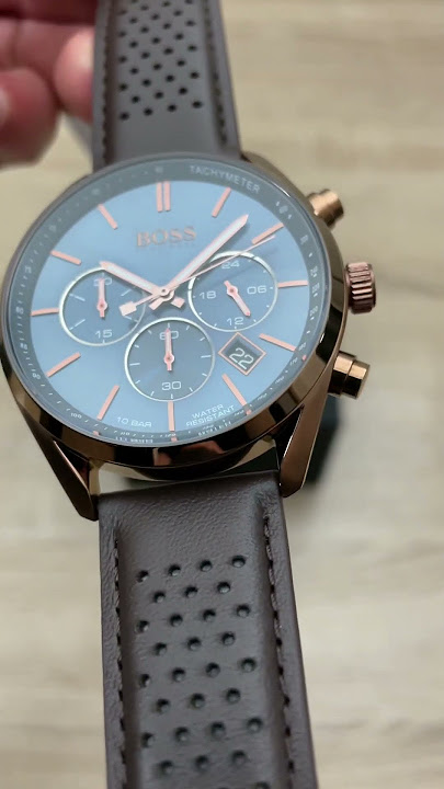 Hugo Boss Review Associate Chronograph watch No. 1513804 - YouTube