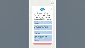 When is an Apex Trigger required instead of a Process Builder Process?#shorts #salesforcebeginners