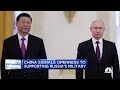 China signals openness to supporting Russia