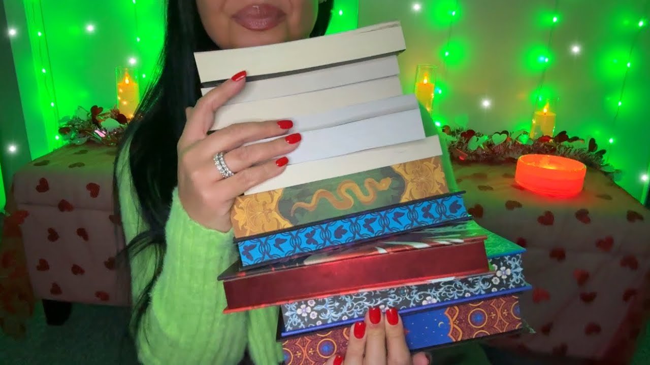 ASMR HUGE Book Haul 📚 tapping - tracing - gripping✨🫶