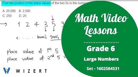 Grade 6 Mathematics Videos - Maths Large Numbers Video Lessons for Grade 6 - Set 1602584531