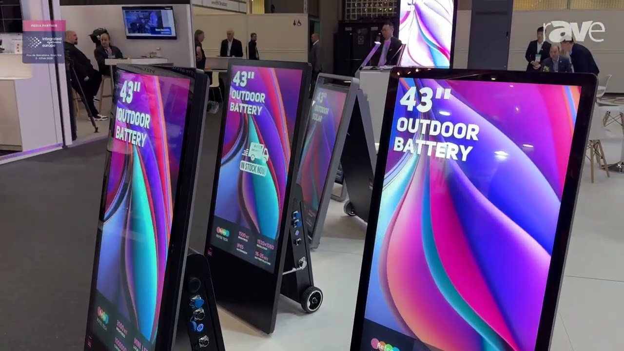 ISE 2026: Refee Technology Shows Off Battery Powered Movable Digital A Board