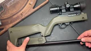 22lr semi-auto rifle Ruger 10/22 takedown w/ Magpul Backpacker Stock