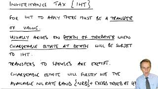Introduction to IHT Transfers of Value - ACCA Taxation TX-UK lectures