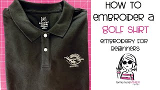 How to embroidery a golf shirt / Left Chest Placement
