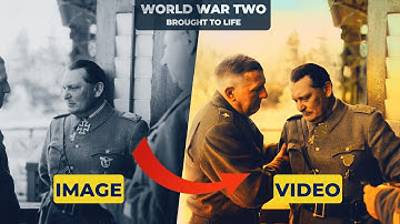 WWII Photos Brought To Life With AI | The Surrender of German High Command