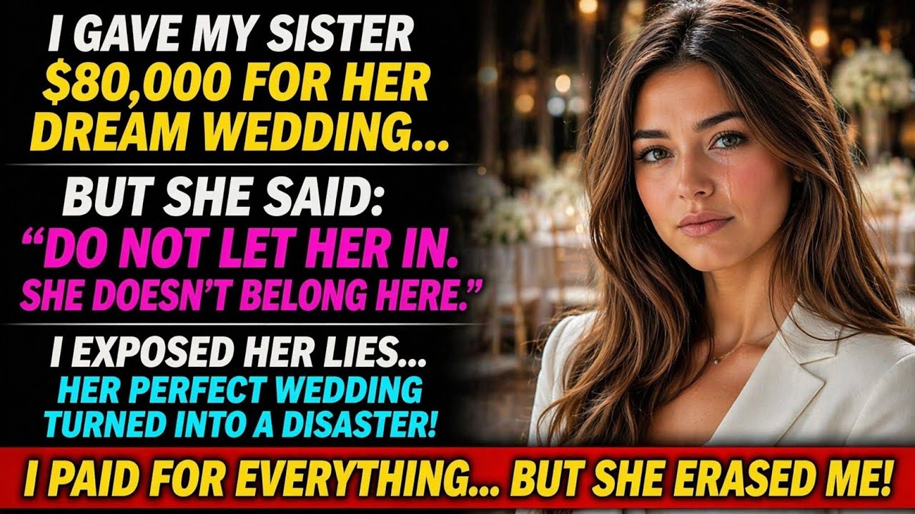 I Gave My Sister $80K—Then She Banned Me from Her Wedding, So I Exposed ...