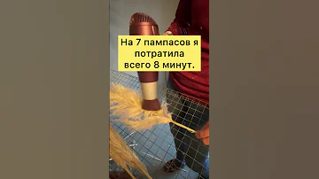 Как распушить пампас