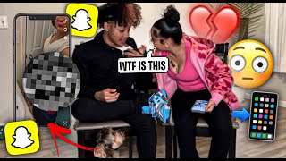 REACTING TO MY BOYFRIENDS HIDDEN SNAPCHATS!! * I AM PISSED 😤