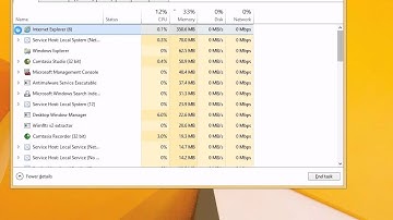 Windows 8.1: UseTask Manager to See What Applications are using the Most Memory