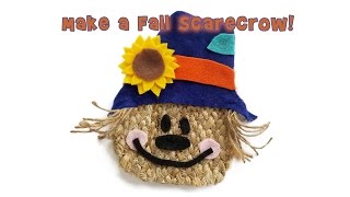 Make a Fall Scarecrow Craft (Free Pattern!)