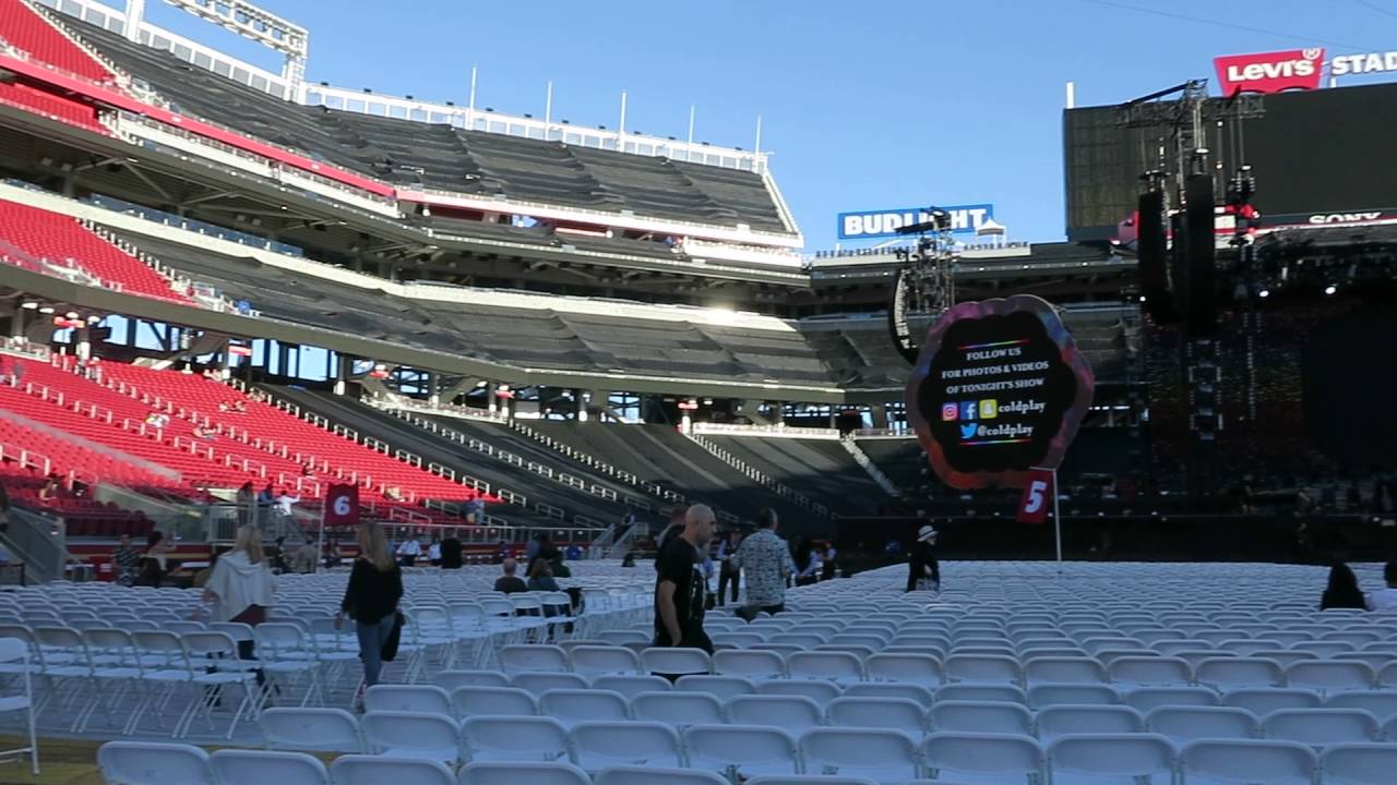 Coldplay-Levi's Stadium stage setup -A Head full of Dreams Tour 9/3/16 -  YouTube