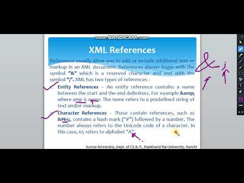 Lecture 19 'B' XML Attributes, XML References, XML Text