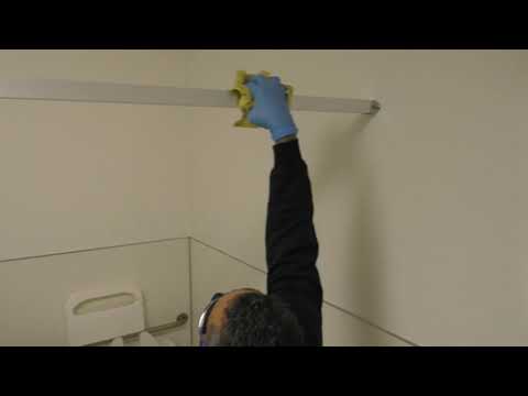 Restroom cleaning with Ecolab Cleaning Caddy