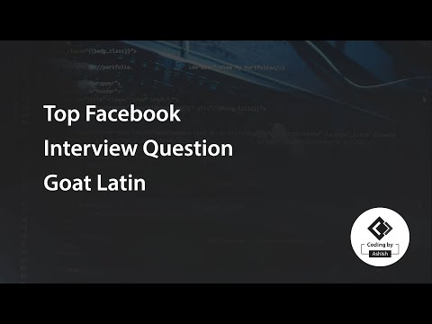 Top Facebook Interview Question Goat Latin