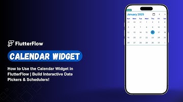 How to Use the Calendar Widget in FlutterFlow | Build Interactive Date Pickers & Schedulers!