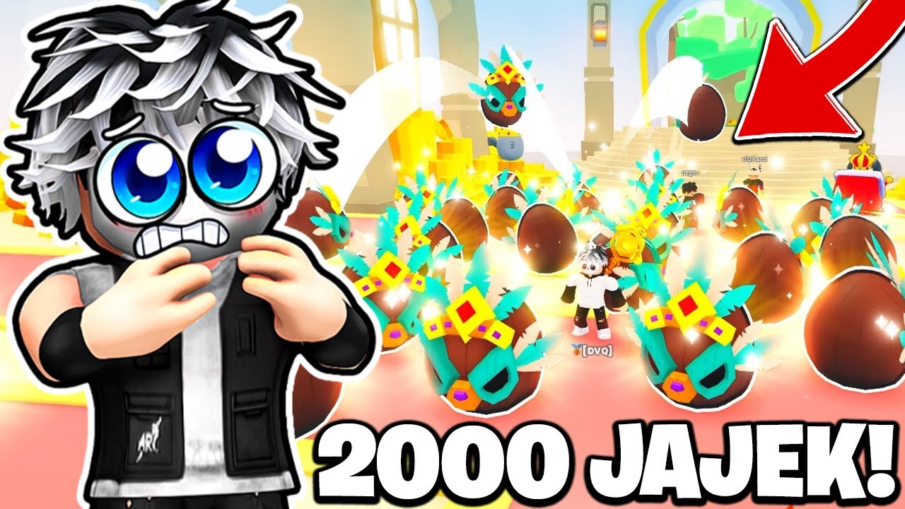NAJWIĘKSZY OPENING 2000 EXCLUSIVE JAJEK ZA 100.000 ROBUX Z WIDZKĄ W PET SIMULATOR 99! Roblox