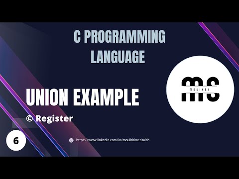 C PROGRAMMING | Register using union and struct
