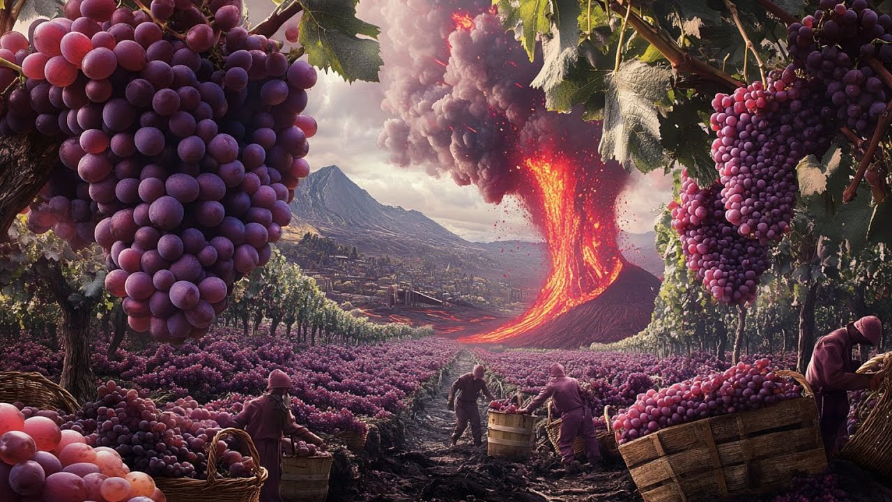 Growing Grapes in Volcanic Areas - Harvesting Ripe Grapes and the Process of Making Raisins
