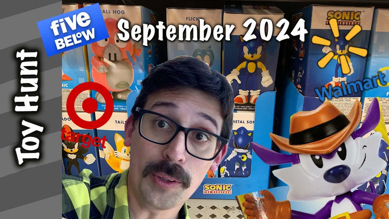 Toy Hunt September 2024 - Sonic, Fang the Hunter, Mario, TMNT, Scooby-Doo