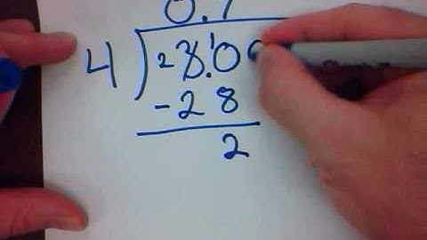 Mr. v Teaching Math - Decimals 11 Dividing Decimals part 4