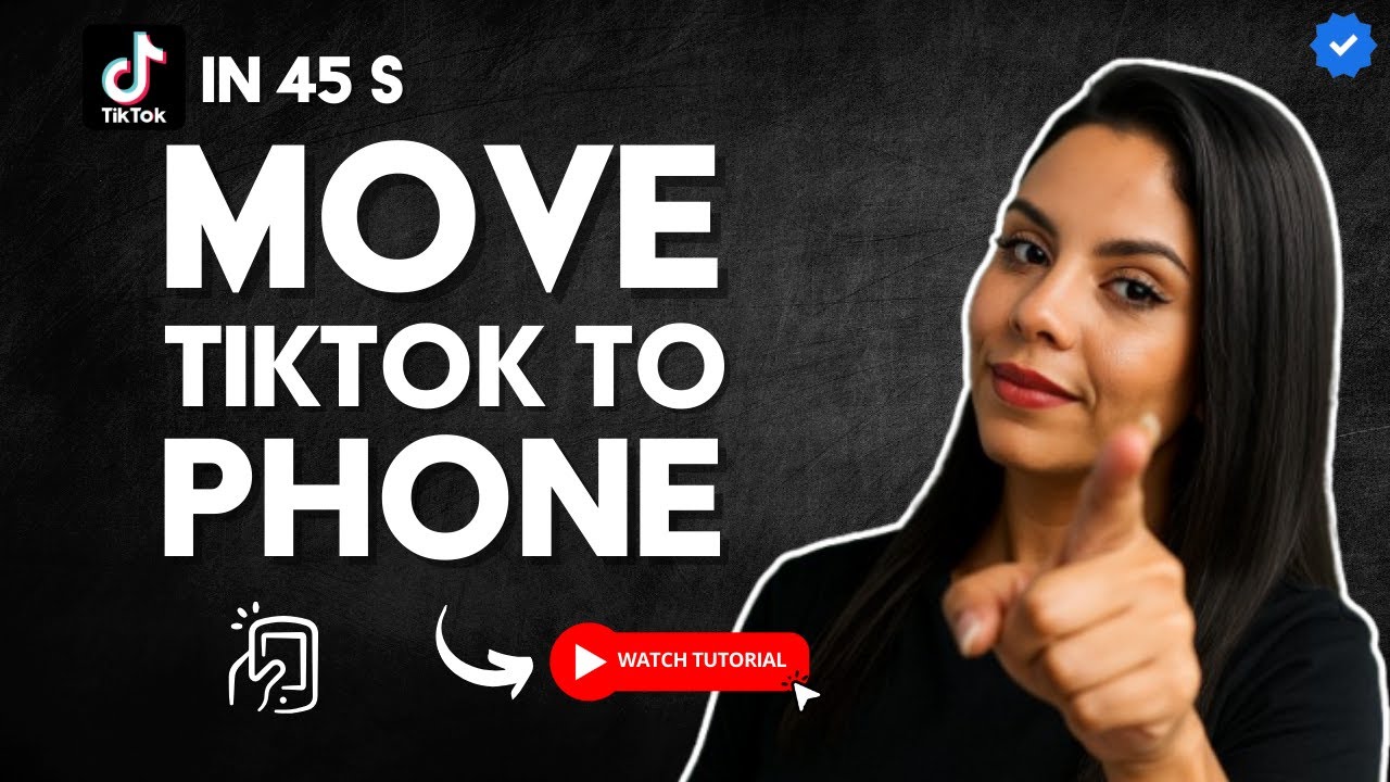 How to TRANSFER My TIKTOK ACCOUNT to Another PHONE Without Losing DATA in 45 S
