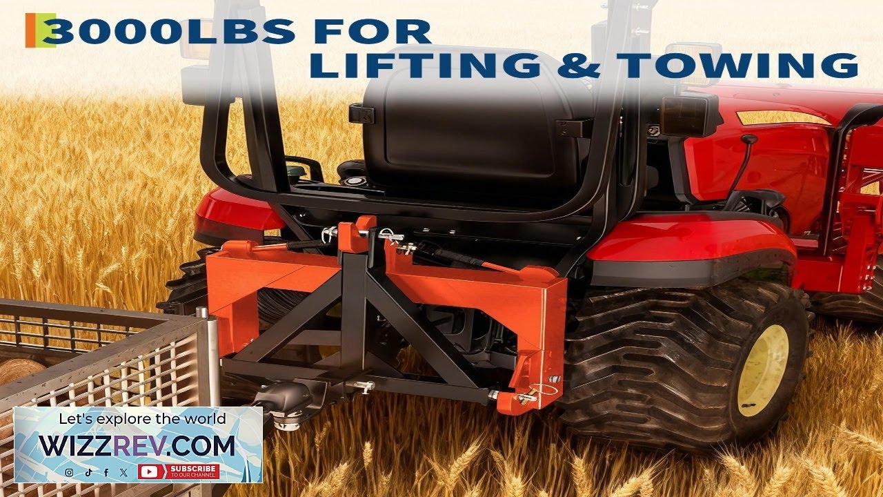 Garvee 3 Point Quick Hitch for Category 1 Tractor 3000 Lbs Capacity