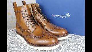 ARTHUR KNIGHT Tower Brogue Vibram Wedge 