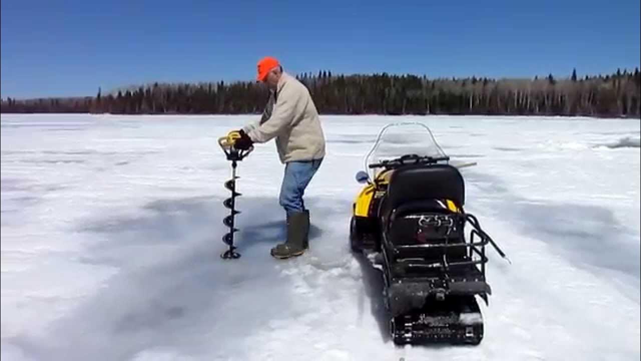 How Much Ice on Red Lake, April 2014 YouTube