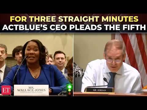 '$38MN in donations from…': Jordan 'EXPOSES' ActBlue CEO as she pleads the Fifth at House hearing