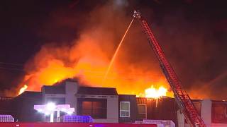 Massive fire tears through Dallas condos