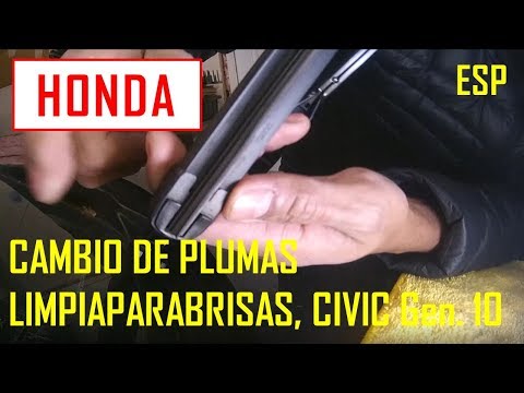 Video: ¿Cómo se cambian las escobillas del limpiaparabrisas en un Honda Civic 2012?