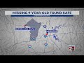 Missing 9-year-old found safe