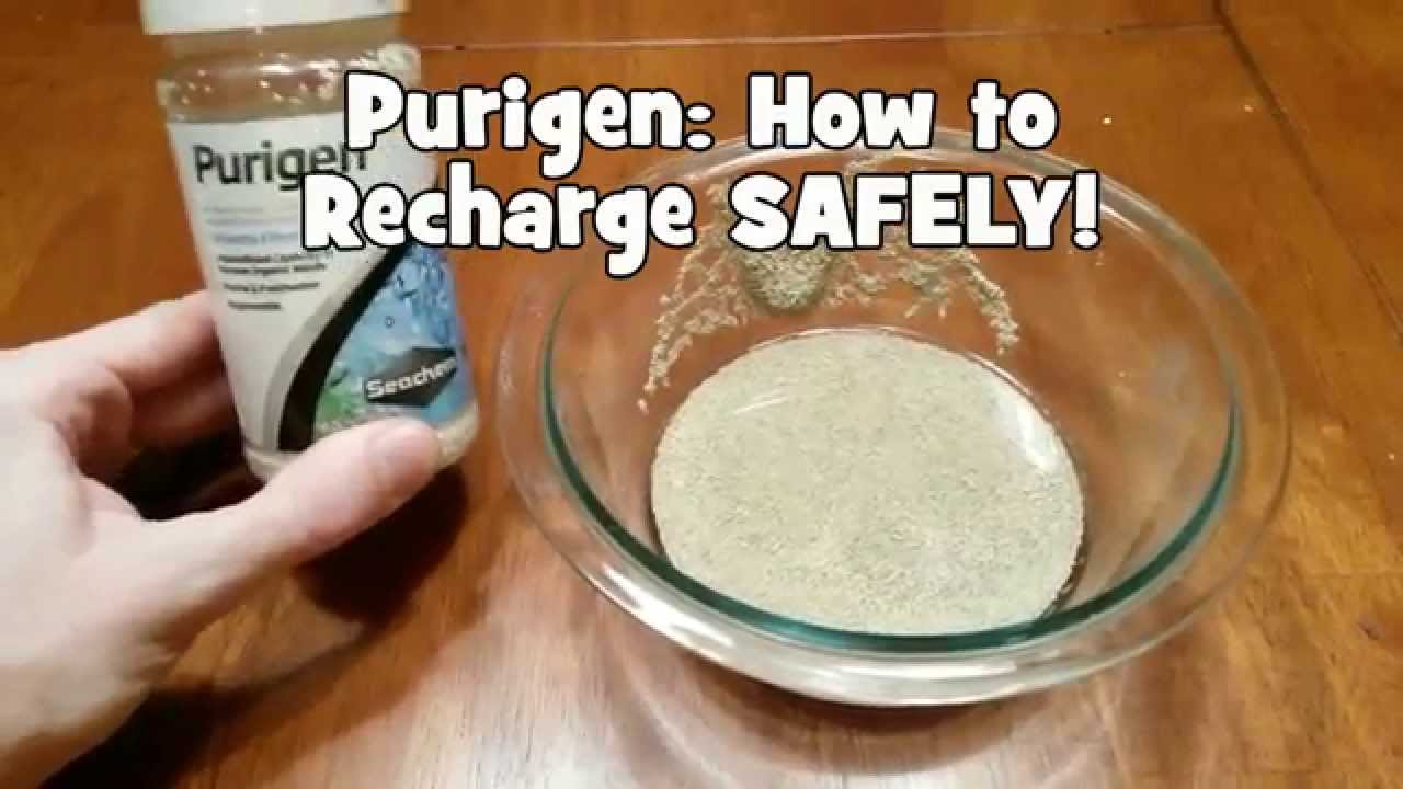 How to regenerate Purigen -, Aquasabi