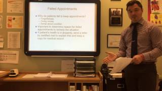 Chapter 10.2 - Special Considerations When Scheduling Appointments, Patient Reception and Processing