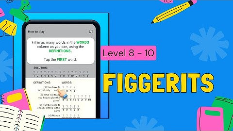 Figgerits 🧩 Level 8-10
