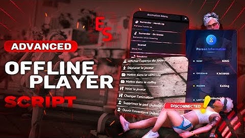 Fivem Realistic Offline Players [QBCORE/ESX/QBOX]