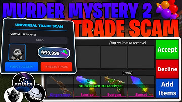 [🎃 UPDATE🎃 ] MM2 TRADE SCAM SCRIPT | PASTEBIN + KEYLESS