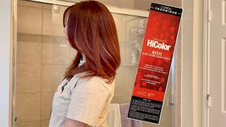 HOW TO COPPER RED HAIR WITH NO BLEACH |LOREAL  HICOLOR REDS