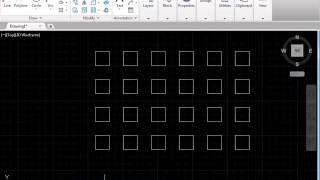 How to create rectangular array using AutoCAD Rectangular Array command