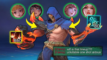 650 STACKS ALDOUS  + 4 HEALERS IS BROKENNN (must try) - Mobile Legends