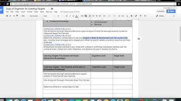 ELA Example Unpacking Standards