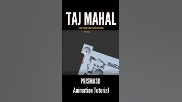 Tajmahal 3D Animation Tutorial Short l Whatsapp Status l #Prisma3D #animation #shorts