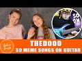 Girls On Omegle - TheDooo - 50 MEME SONGS on GUITAR. Reaction